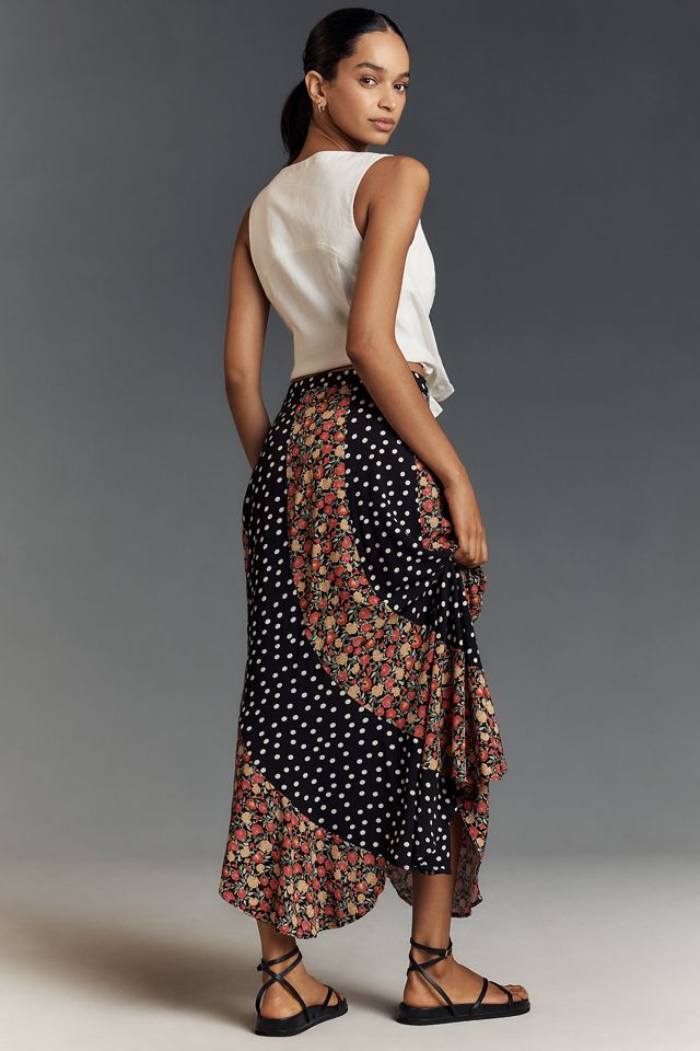 RIXO Gracella Shell Spot Maxi Skirt #2