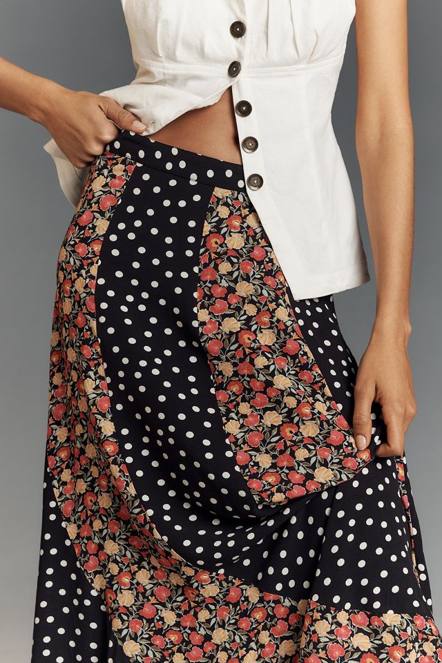 RIXO Gracella Shell Spot Maxi Skirt #3