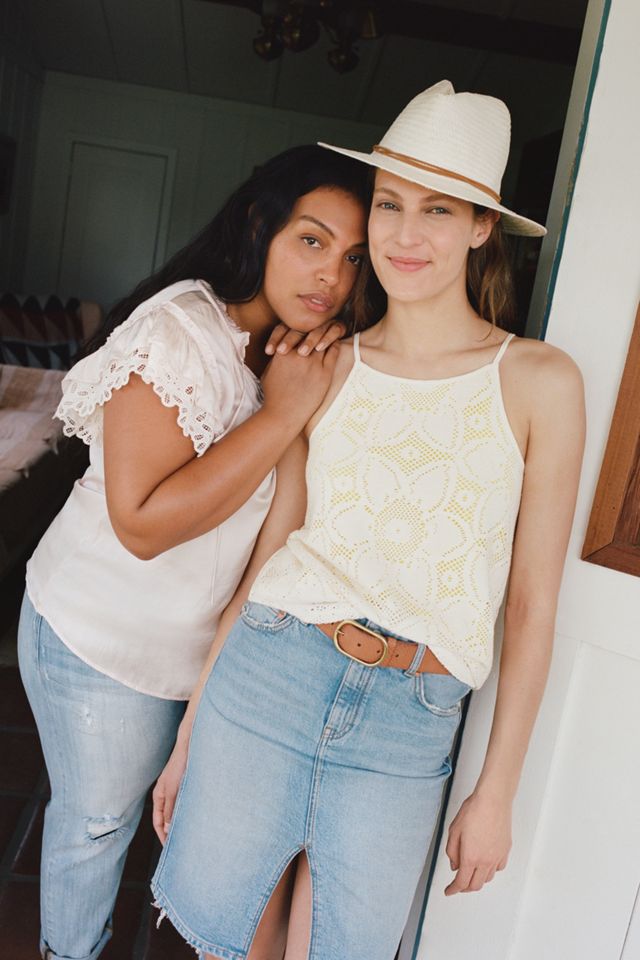 Pilcro Classic Denim Pencil Skirt #5