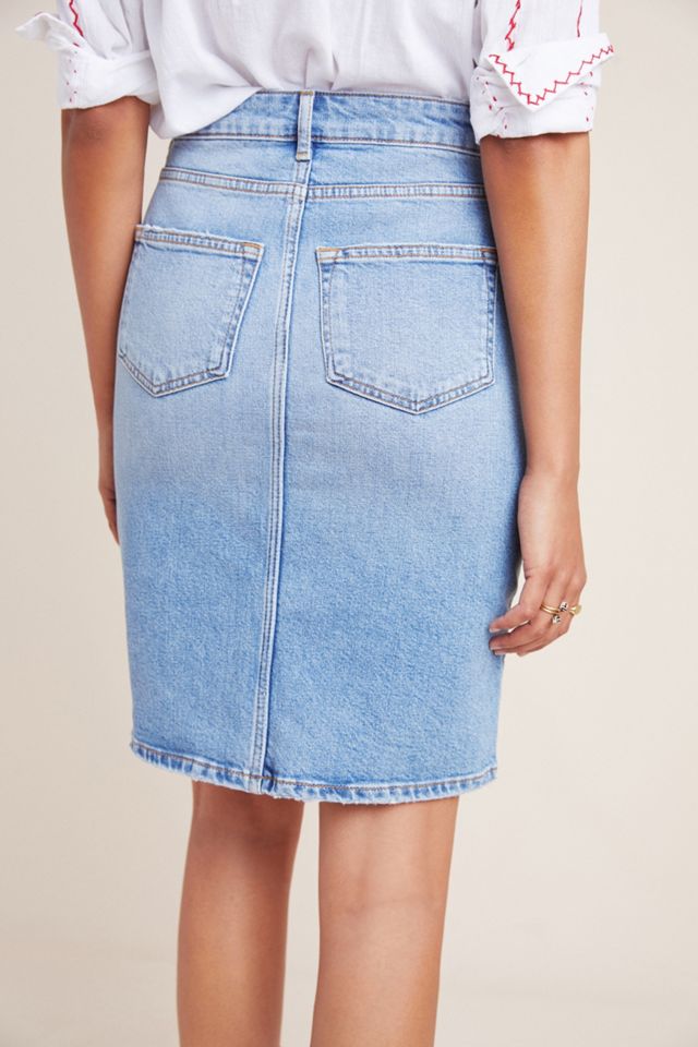 Pilcro Classic Denim Pencil Skirt #2