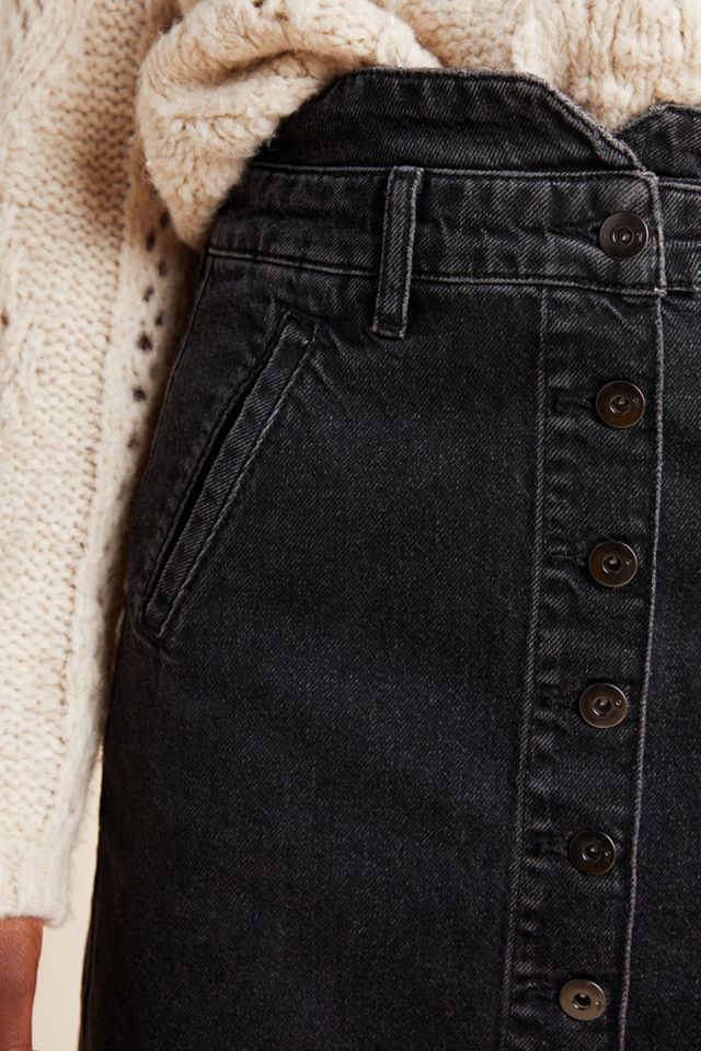 Pilcro Button-Front Denim Mini Skirt #3