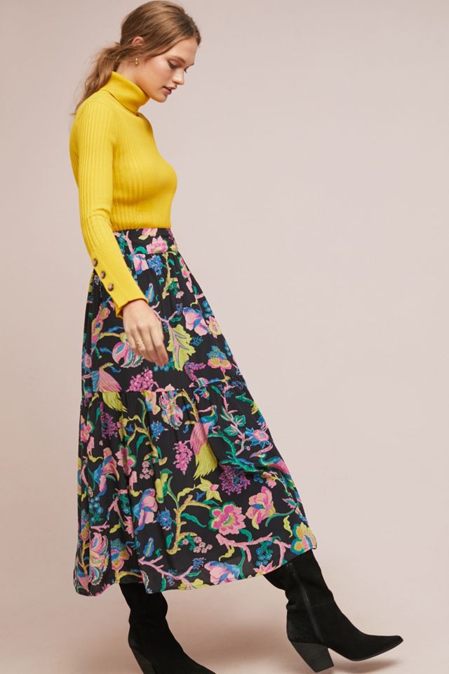 Anacortes Silk Skirt | Anthropologie