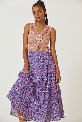BANJANAN BANJANAN AGATHA MIDI SKIRT