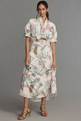 【Anthropologie】バンジャナン・ポーラ・ミディスカート Banjanan | Anthropologie