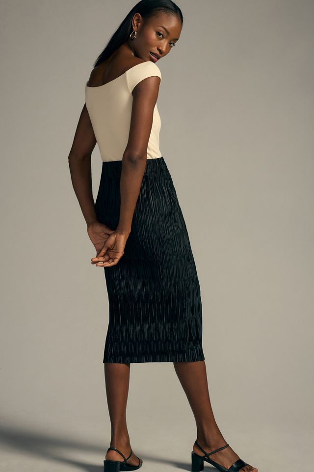 Gonna a Matita Plissettata di Anthropologie Anthropologie IT