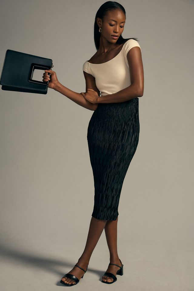 By Anthropologie Plissé Pencil Skirt #3