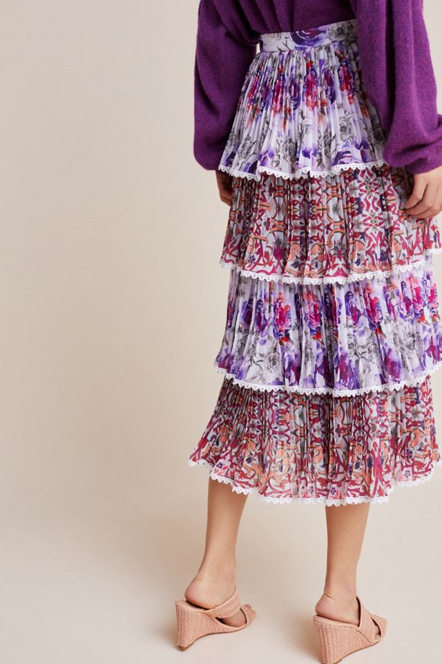 Carnival Tiered Midi Skirt #3