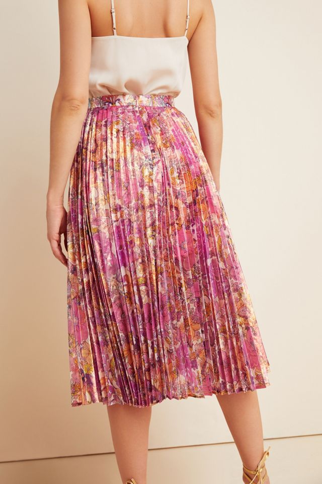 Donna Pleated Midi Skirt #1