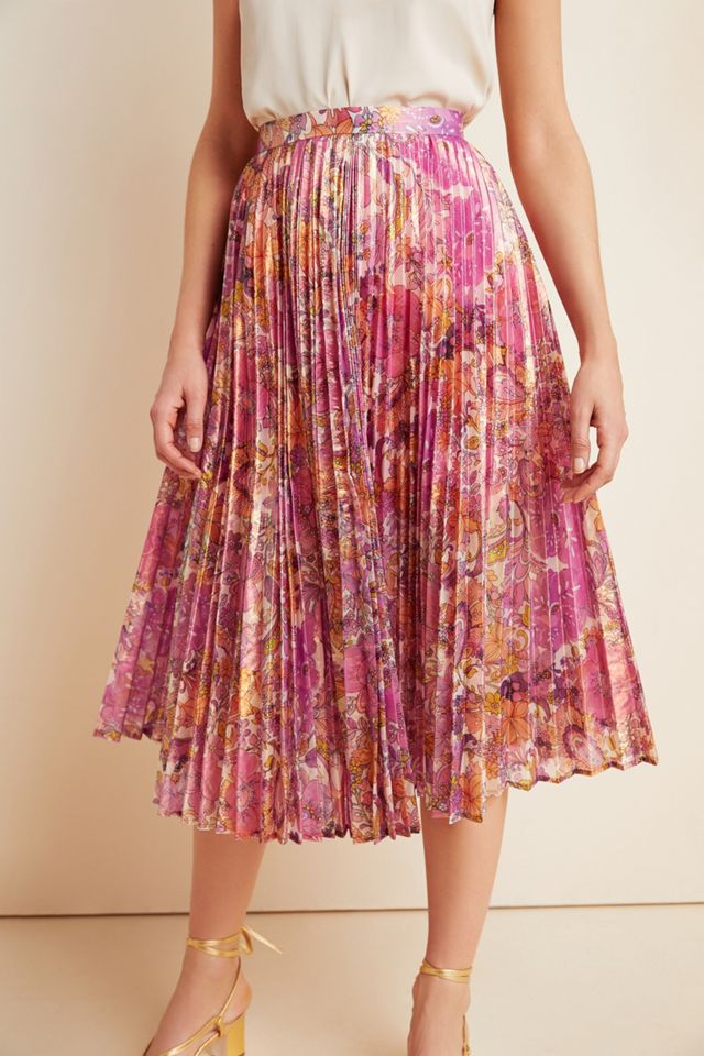 Donna Pleated Midi Skirt #3