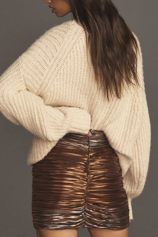 Sabina Musayev Metallic Debra Mini Skirt #2
