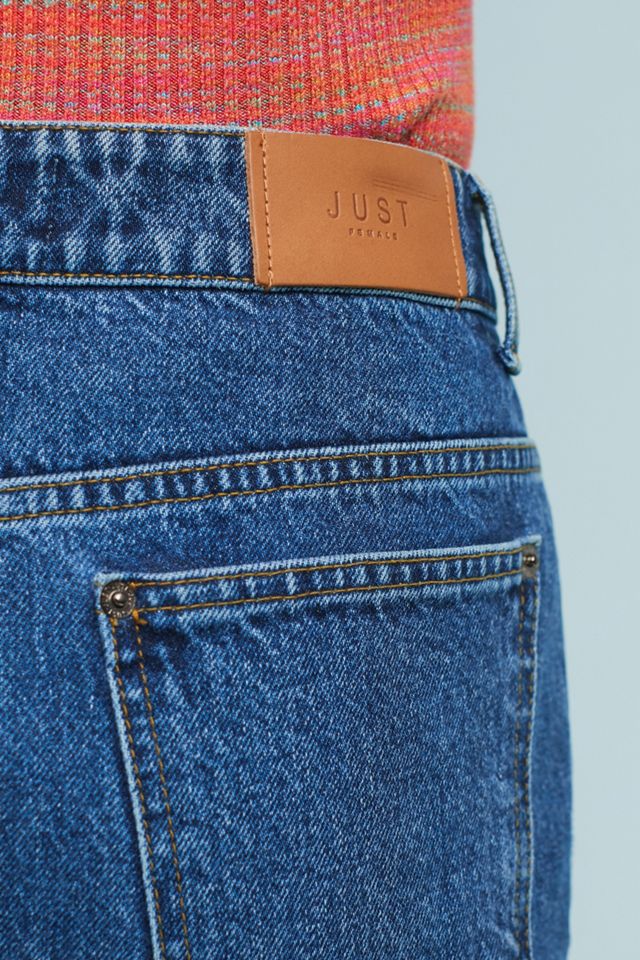 Denim Button-Front Skirt #4