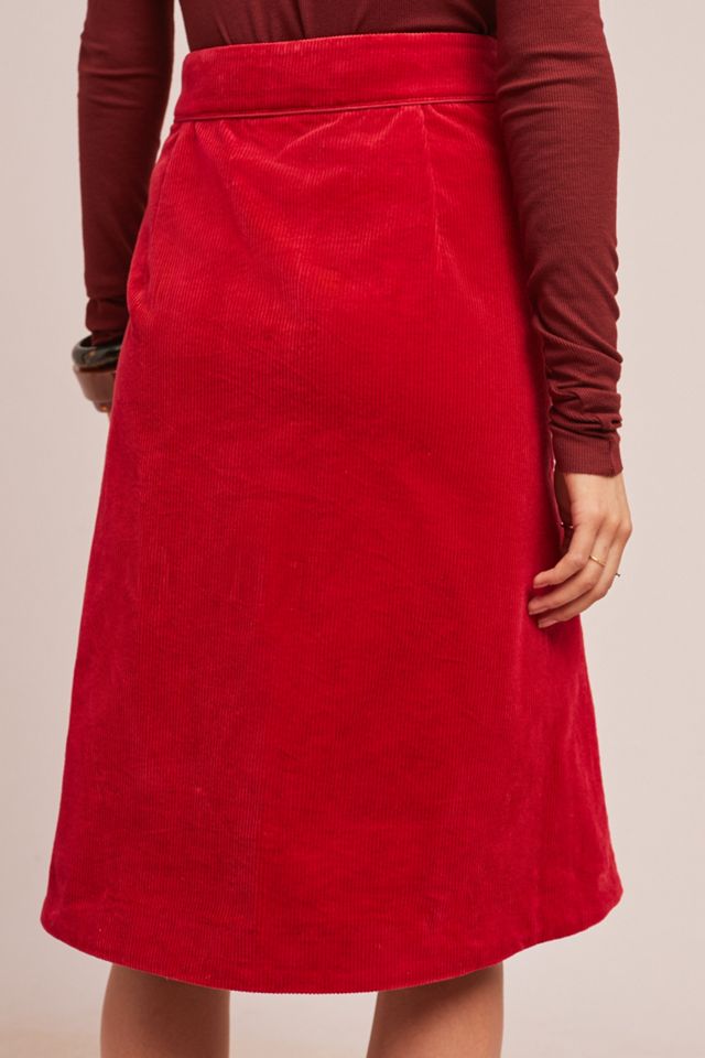 Corduroy Buttondown Skirt #1