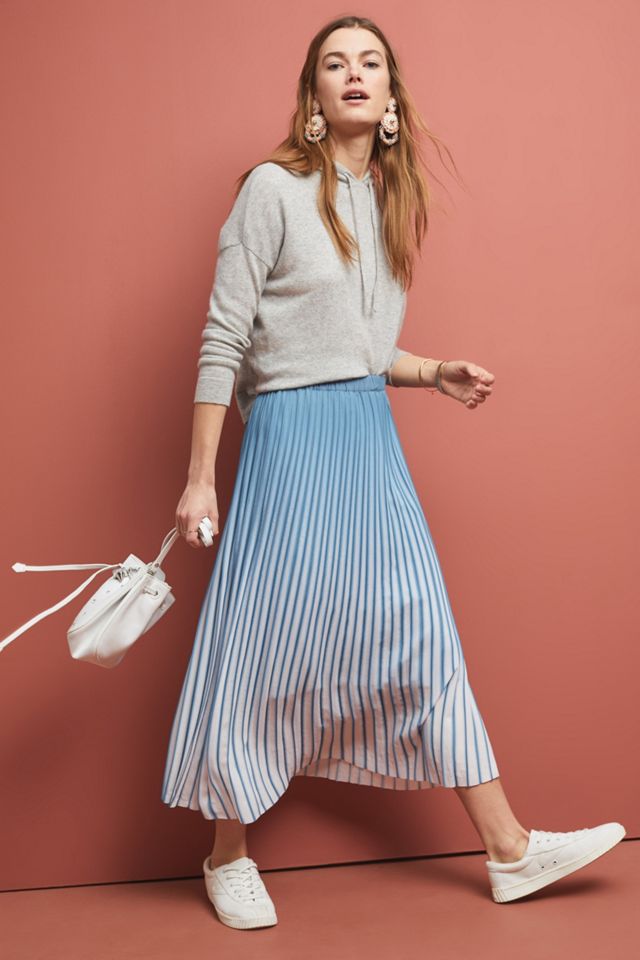 Ombre Pleated Skirt
