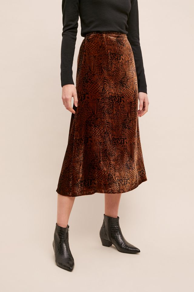 Just Female Aladi Leoparden-Print Samt Rock #2