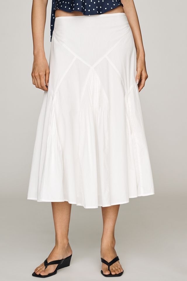 Maeve Pintuck Midi Skirt #1
