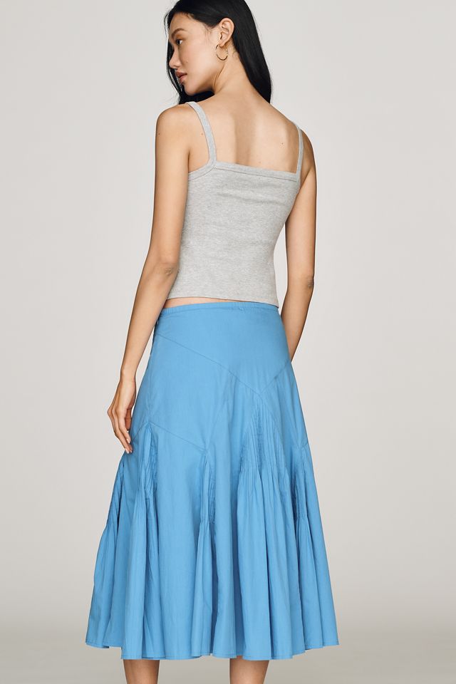Maeve Pintuck Midi Skirt #2