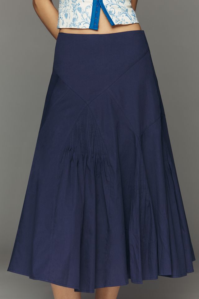 Maeve Pintuck Midi Skirt #1