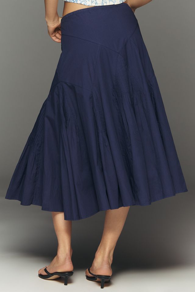 Maeve Pintuck Midi Skirt #2