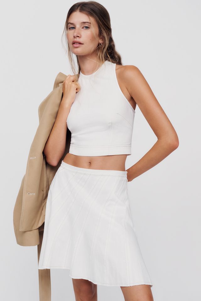 By Anthropologie The Exposed Mini Skirt #4