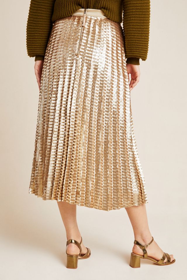 Maeve Natalia Sequined Midi Skirt #1