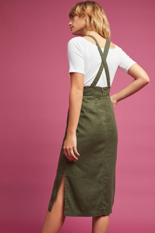 Linen Suspender Skirt #2