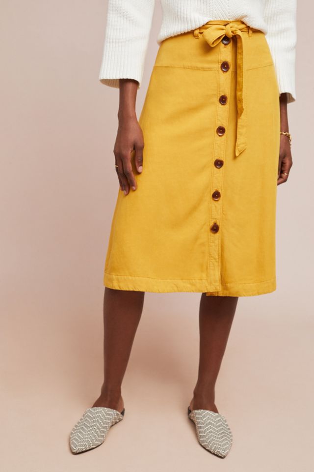 Buttondown Chino Skirt #2