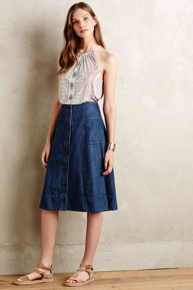 Buttondown Denim Skirt #2