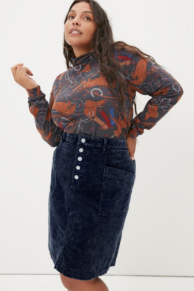 Pilcro Talia Corduroy Mini Skirt | Anthropologie