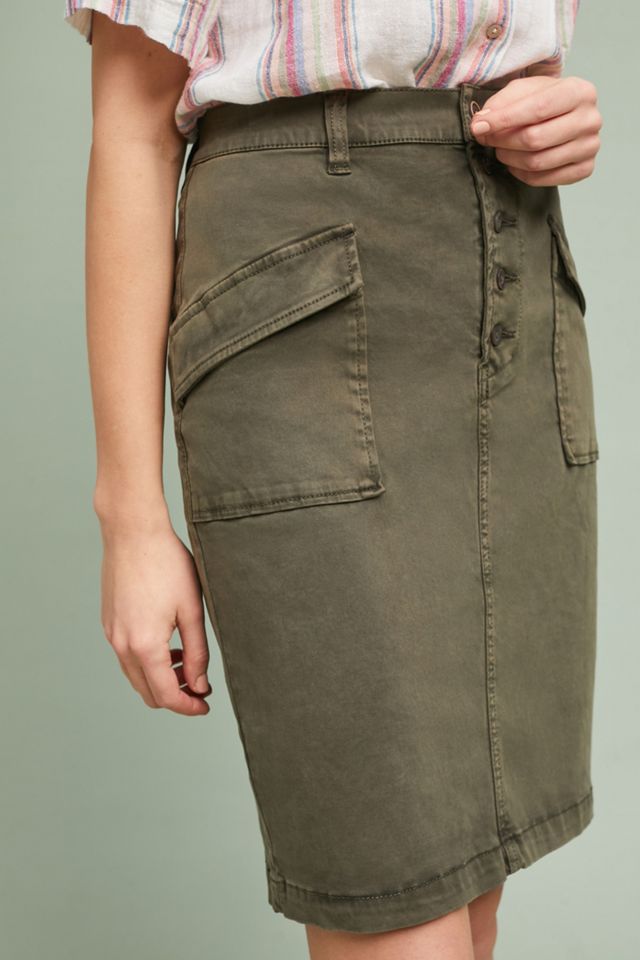 Pilcro Chino Pencil Skirt #2