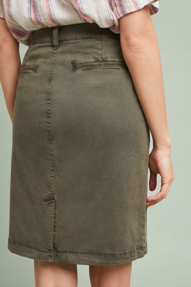 Pilcro Chino Pencil Skirt #3