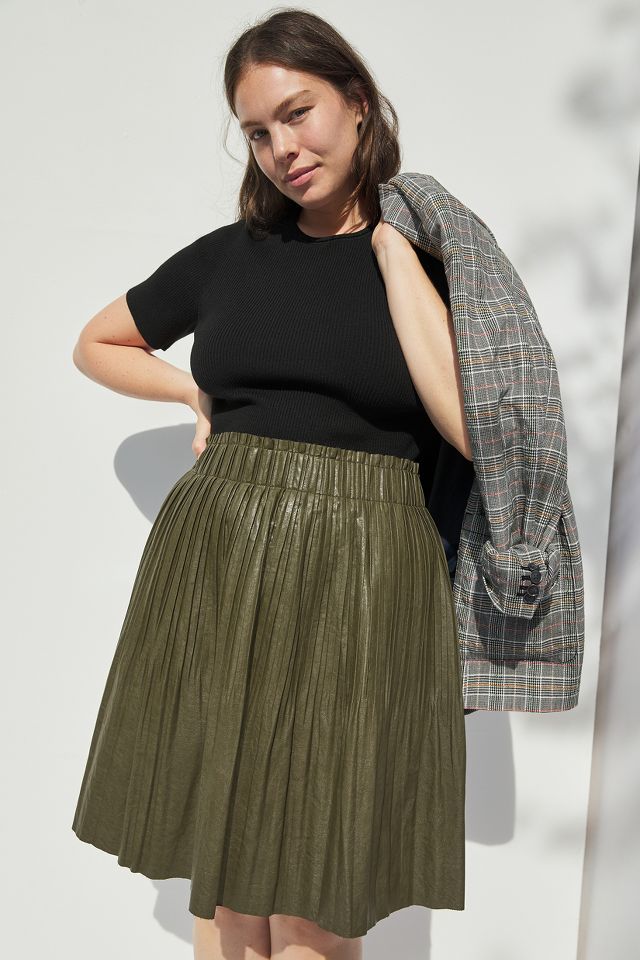 Ellene Faux Leather Mini Skirt Anthropologie