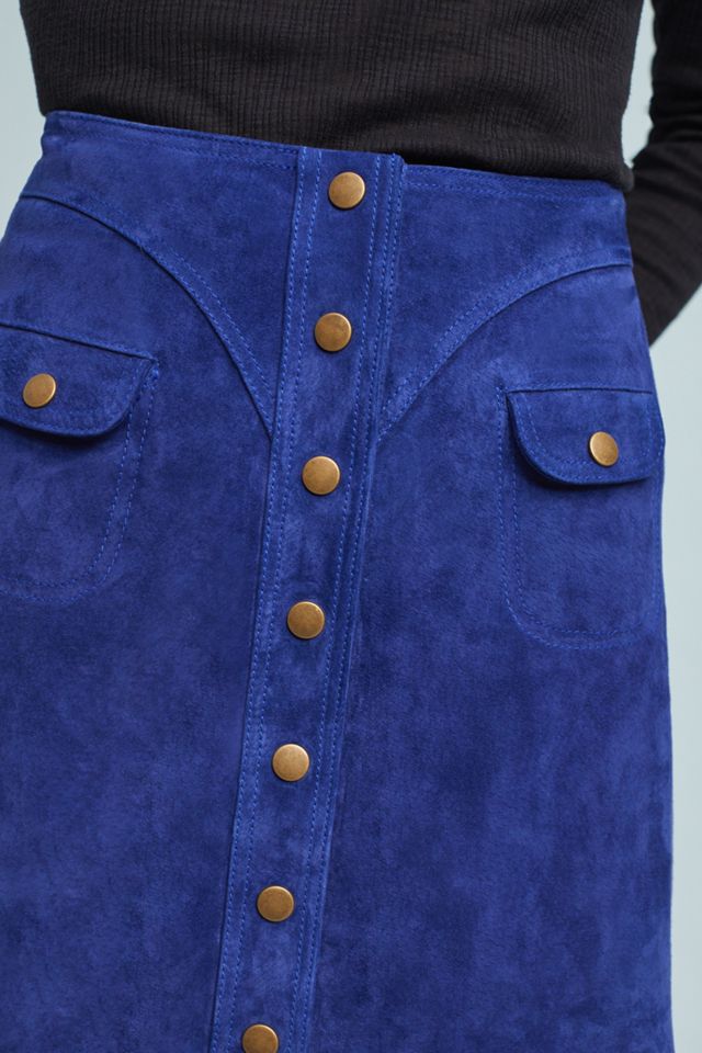 Button-Front Mini Skirt #2