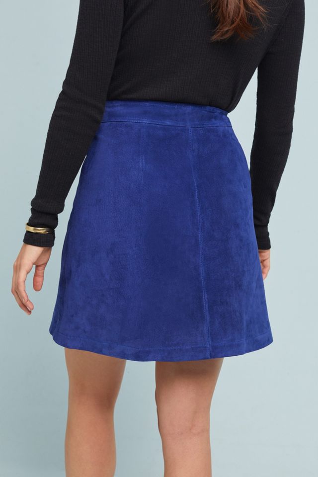 Button-Front Mini Skirt #3