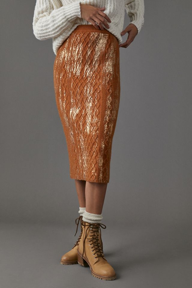 Rue Shimmer Sweater Midi Skirt #3