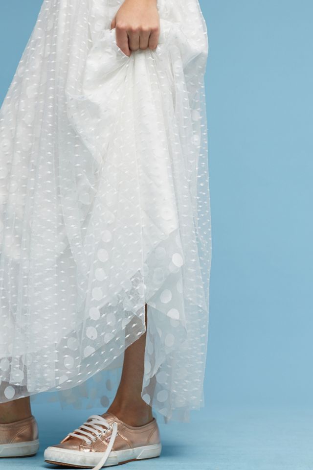 Dotted Tulle Maxi Skirt #3