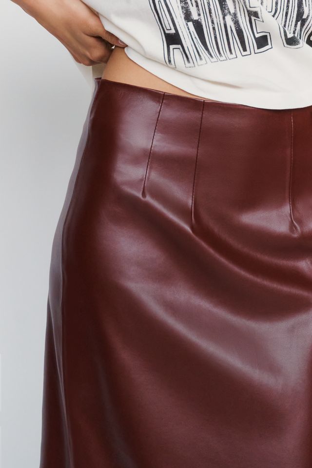 Lamarque Maylor Faux Leather Midi Skirt #2