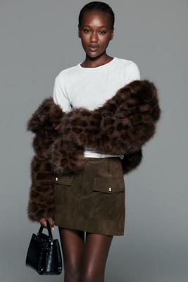 Lamarque Kasia Suede Mini Skirt by Anthropologie