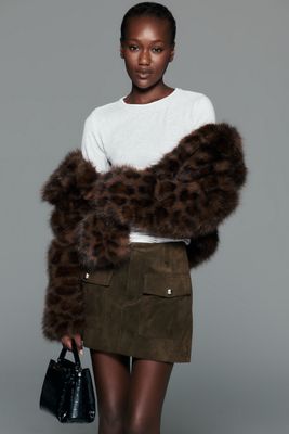 Lamarque Kasia Suede Mini Skirt