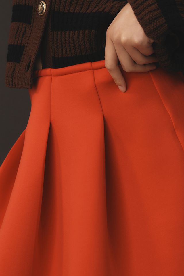 Mini-jupe plissée en scuba Maeve #3