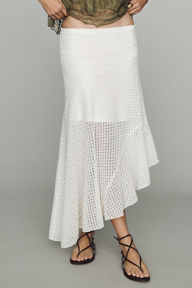 By Anthropologie Asymmetric Midi Skirt #3