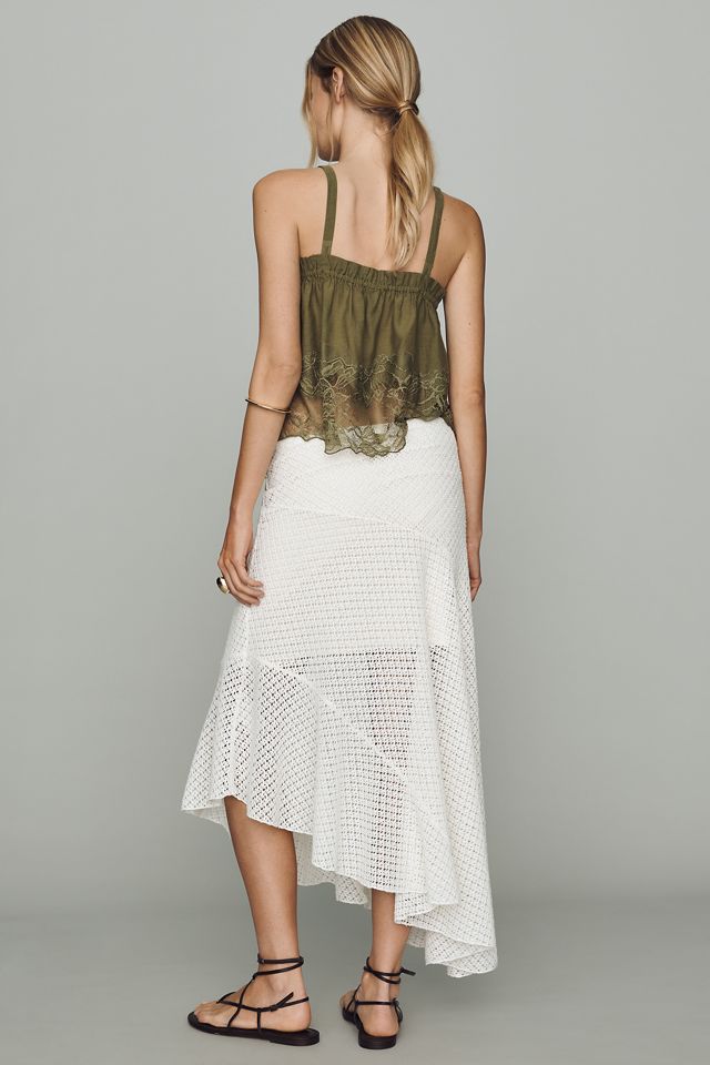 By Anthropologie Asymmetric Midi Skirt #4