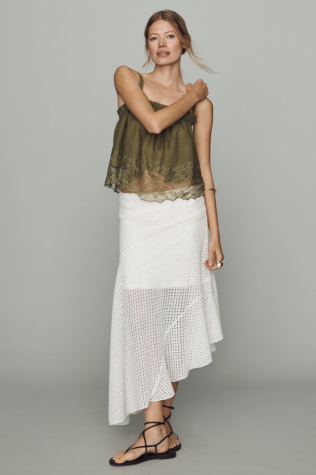 By Anthropologie Asymmetric Midi Skirt #2