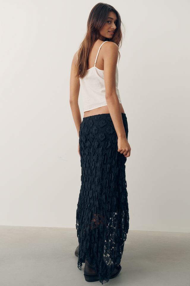 By Anthropologie Pucker Lace Midi Skirt #3