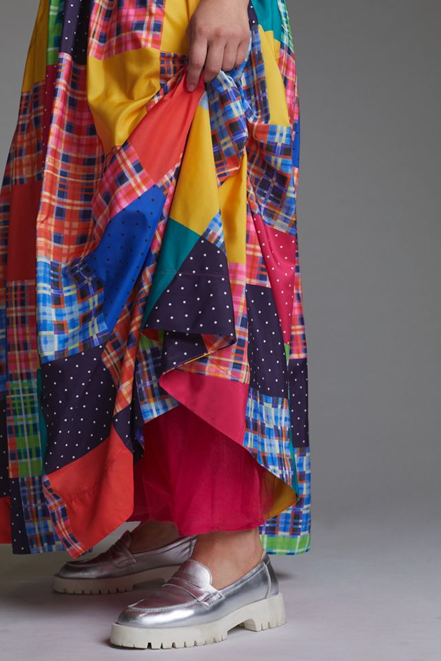 Maeve Patchwork A-Line Maxi Skirt #5