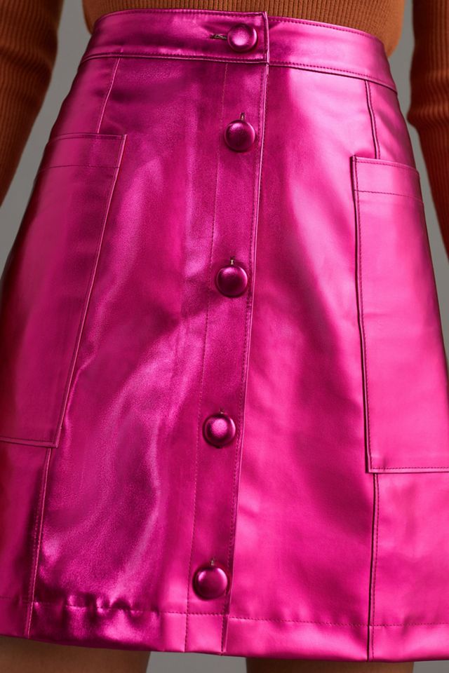 Maeve Metallic Mini Skirt #3