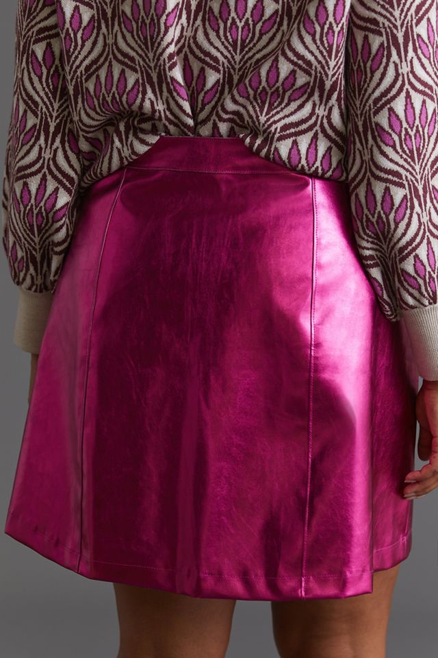 Maeve Metallic Mini Skirt #6