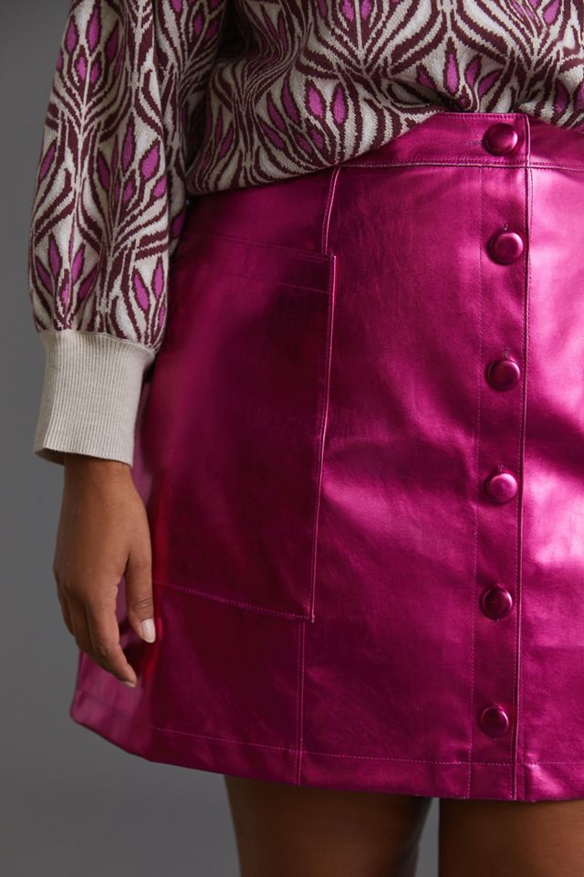 Maeve Metallic Mini Skirt #7