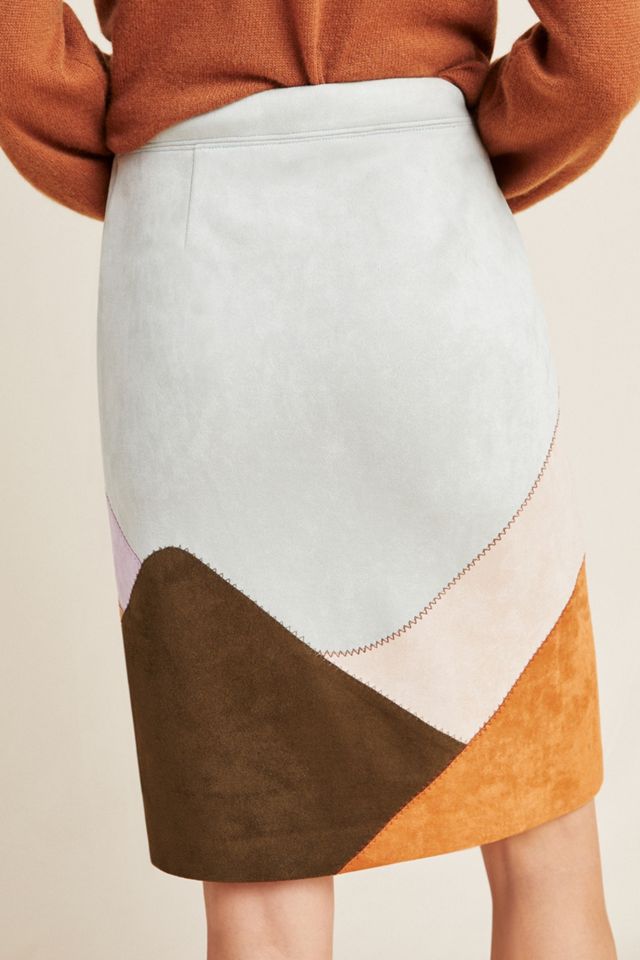 Maeve Mirage Patchwork Pencil Skirt #1