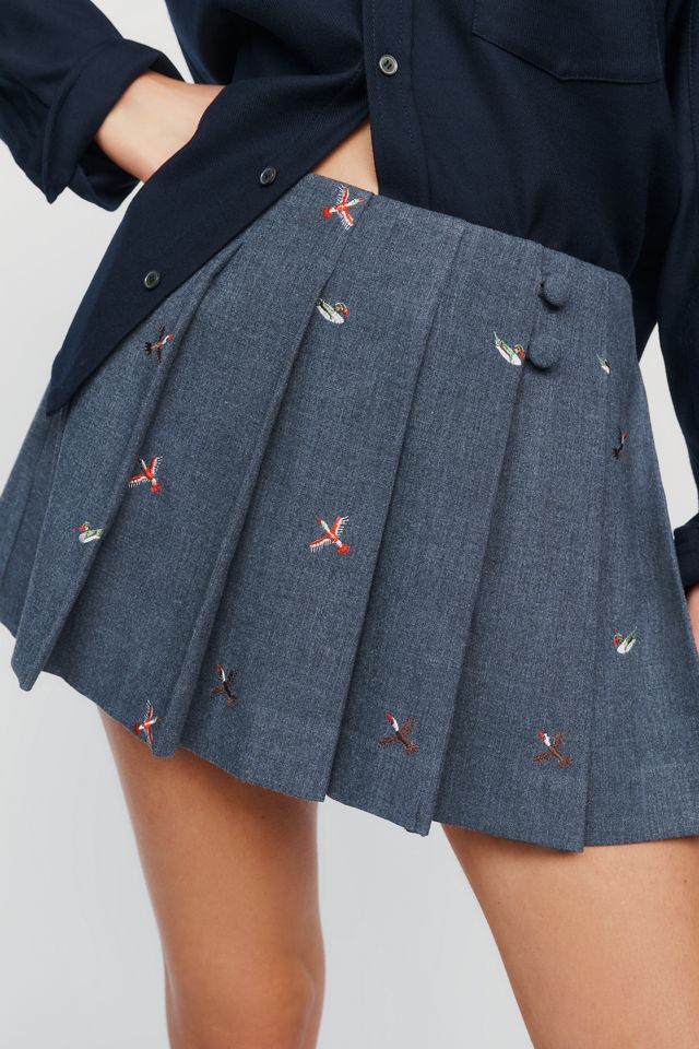 Maeve Kiki Printed Pleated Skort #1