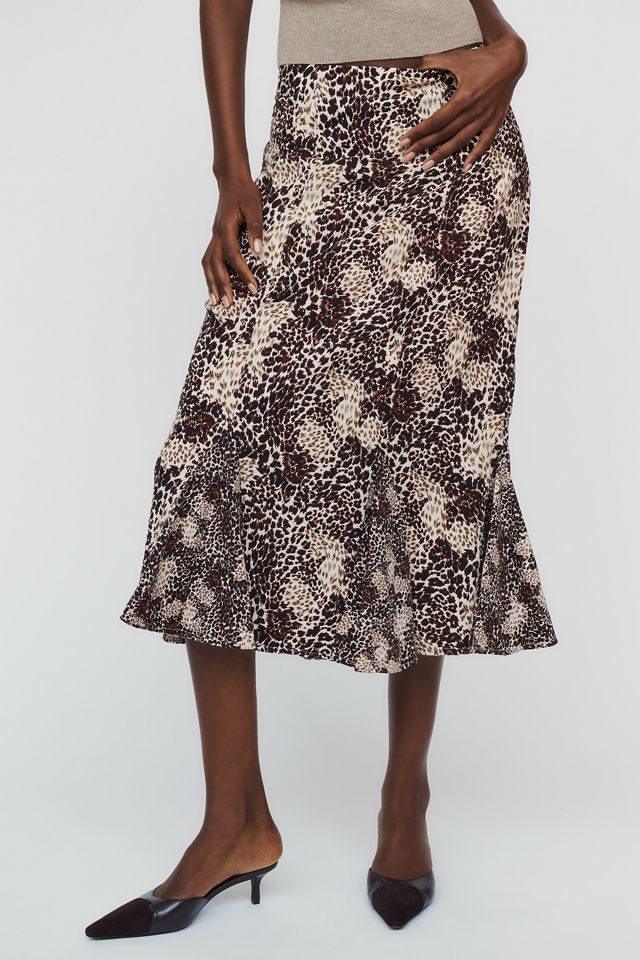 Maeve Godet Flare Midi Skirt #1